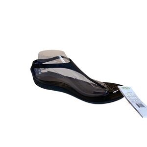 Crocs Sexi Flip Flop Sandal Women 9  Black Comfort Resort Wear Lightweight NEW